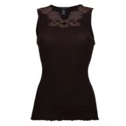 Merinowolle-Seide TOP Gerippt Von Artimaglia