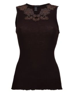 Merinowolle-Seide TOP Gerippt Von Artimaglia -Marlies Dekkers Verkaufsgeschäft merino wolle seide shirt 20505 schwarz artimaglia 1