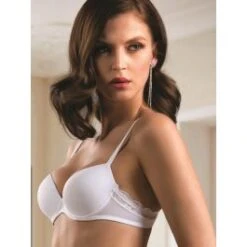 Schalen-BH Microfaser Spitze GRISELDA Basic Von Cotton Club Rubino