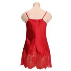 100% Seide Mini Combinette CHANTAGE Spitze Von Marjolaine -Marlies Dekkers Verkaufsgeschäft mini combinette chantage 301 rot marjolaine ruecken 1