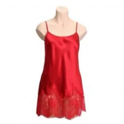 100% Seide Mini Combinette CHANTAGE Mit Spitze Von Marjolaine