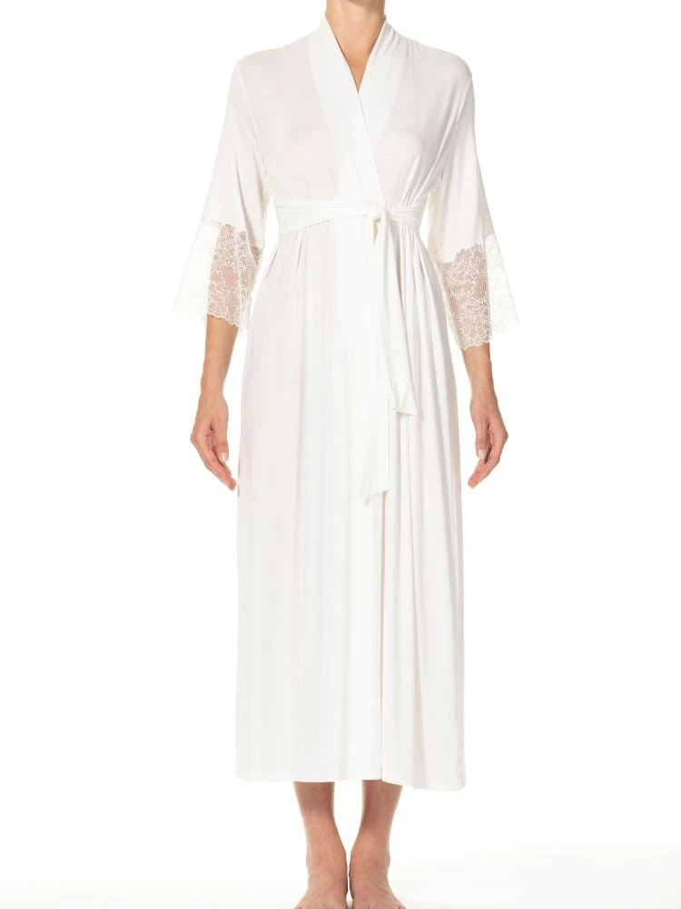 Morgenmantel BEATRICE Sahneweiß Aus Modal Von Imec 4 Morgenmantel BEATRICE Sahneweiß Aus Modal Von Imec – Bild 2