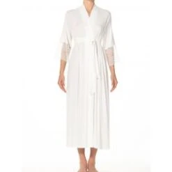 Morgenmantel BEATRICE Sahneweiß Aus Modal Von Imec