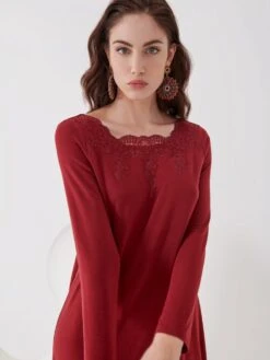 Modal Nachtkleid GRACE Von Ritratti 10 Modal Nachtkleid GRACE Von Ritratti -Marlies Dekkers Verkaufsgeschäft nachtkleid modal grace 72907 bordeaux ritratti 3