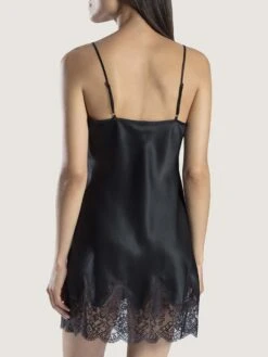100% Seide Negligé SOIE D´AMOUR Exquisit Aubade -Marlies Dekkers Verkaufsgeschäft negligee seide schwarz ms40 soie d amour aubade 2 3 1