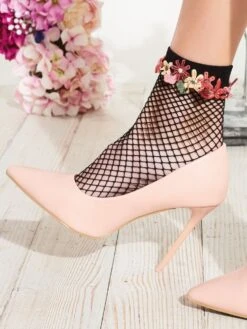 Söckchen DAFFODIL Von Trasparenze -Marlies Dekkers Verkaufsgeschäft netzsoeckchen daffodil calzino schwarz trasparenze 3