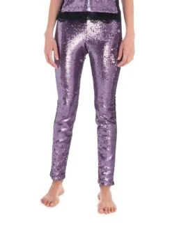 Pailletten Leggings STELLA PANTS Lila Von Room 24 -Marlies Dekkers Verkaufsgeschäft pailetten hose stella 21952 lila room24 3