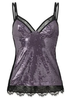Pailletten Top STELLA TOP Lila Von Room 24 -Marlies Dekkers Verkaufsgeschäft pailetten top stella 21953 lila room24 3