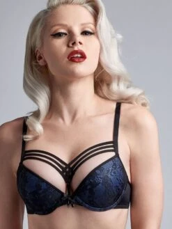 Push-Up BH DAME DE PARIS STYLE Bijou Blue Von Marlies Dekkers -Marlies Dekkers Verkaufsgeschäft push up bh bijou blau 19531 dame de paris marlies dekkers 2
