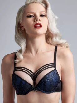Push-Up BH DAME DE PARIS STYLE Bijou Blue Von Marlies Dekkers -Marlies Dekkers Verkaufsgeschäft push up bh bijou blau 19531 dame de paris marlies dekkers 3