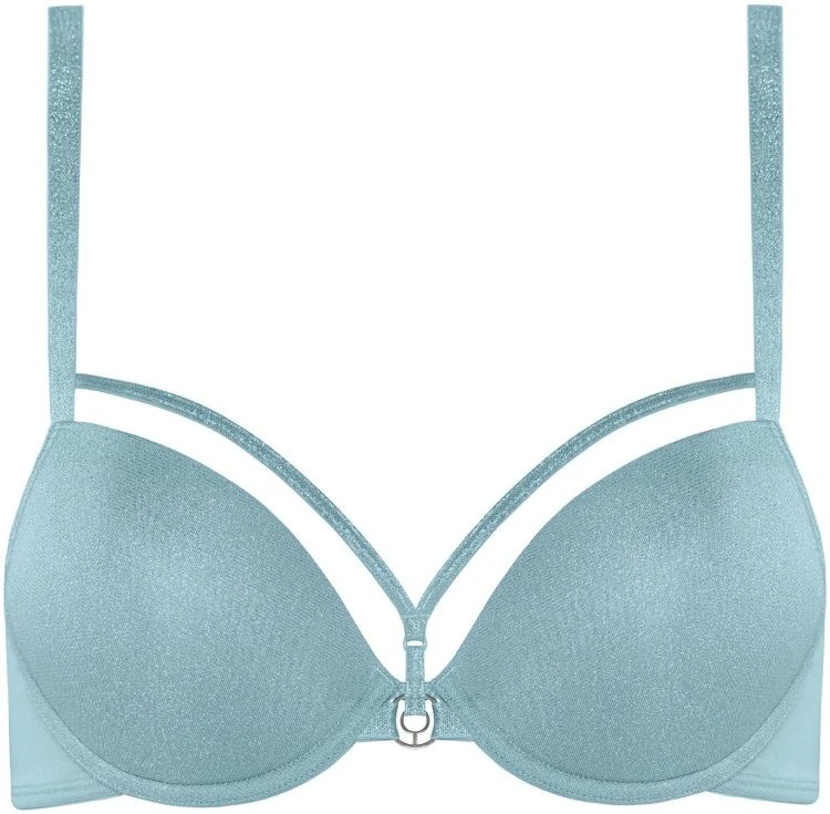 Push-Up BH SPACE ODYSSEY STYLE Shining Blue And Silver Von Marlies Dekkers 4 Push-Up BH SPACE ODYSSEY STYLE Shining Blue And Silver Von Marlies Dekkers – Bild 2