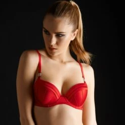 Seide Push-Up BH CLANDESTINE Von Millesia -Marlies Dekkers Verkaufsgeschäft push up bh m6432 cladestine millesia rot 2 1