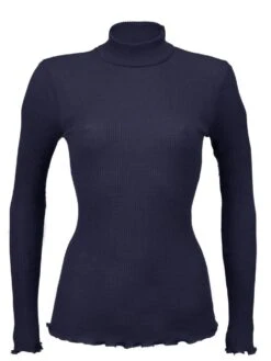 Merinowolle-Seide ROLLKRAGEN SHIRT Gerippt Von Artimaglia -Marlies Dekkers Verkaufsgeschäft rollkragen shirt wolle seide 54904 notte artimaglia 1