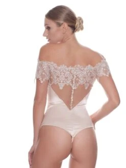 Kurzarm Stringbody Gold-creme Von Prelude Milano -Marlies Dekkers Verkaufsgeschäft satin body gold yh243 prelude milano