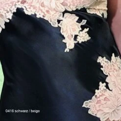 100% Seide Seidentop RARE Exquisit Von Marjolaine -Marlies Dekkers Verkaufsgeschäft seide 0416 schwarz beige marjolaine 2 1