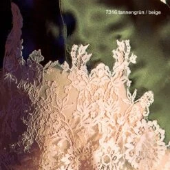 100% Seide Seidentop RARE Mit Spitze Von Marjolaine -Marlies Dekkers Verkaufsgeschäft seide 7316 tannengruen beige marjolaine 1