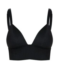 Seide Triangel BH GLORIA SMOCK Von Cadolle -Marlies Dekkers Verkaufsgeschäft seide bh 1120abc bustier schwarz gloria soie noir cadolle 3 4