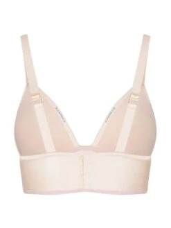 Seide Triangel BH GLORIA SMOCK Von Cadolle -Marlies Dekkers Verkaufsgeschäft seide bh 1120ac bustier rosa gloria soie poudre cadolle 3 4