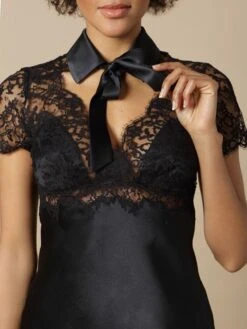 100% Seide Bluse FIONA Schwarz Von Marjolaine -Marlies Dekkers Verkaufsgeschäft seide bluse fiona 3fio4102 schwarz marjolaine 2