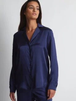 100% Seide Bluse TOI MON AMOUR Von Aubade 27 100% Seide Bluse TOI MON AMOUR Von Aubade -Marlies Dekkers Verkaufsgeschäft seide bluse qs44 dunkelblau 3 toi mon amour aubade