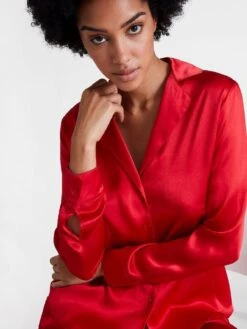 100% Seide Bluse TOI MON AMOUR Basic Farben Von Aubade -Marlies Dekkers Verkaufsgeschäft seide bluse qs44 rot 6 toi mon amour aubade 6 1 1 1