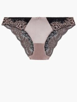 Seide Brasiliana Slip FEMME GLAMOUR Altrosa-schwarz Von Aubade -Marlies Dekkers Verkaufsgeschäft seide brazilian slip md27 altrosa 1 femme glamour aubade 1