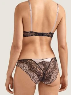 Seide Brasiliana Slip FEMME GLAMOUR Altrosa-schwarz Von Aubade -Marlies Dekkers Verkaufsgeschäft seide brazilian slip md27 altrosa 1 femme glamour aubade 3