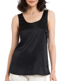 Seide Camisole Top SEDUZIONE DI SETA Uni Von Gattina -Marlies Dekkers Verkaufsgeschäft seide camisole top 381486 schwarz seduzione di seta gattina 1 1
