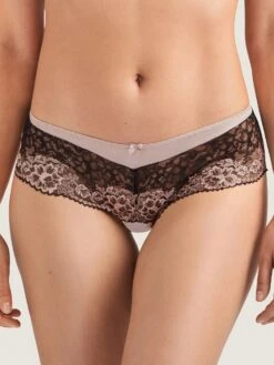 Seide Culotte St. Tropez FEMME GLAMOUR Altrosa-schwarz Von Aubade -Marlies Dekkers Verkaufsgeschäft seide culotte md70 altrosa 1 femme glamour aubade 4