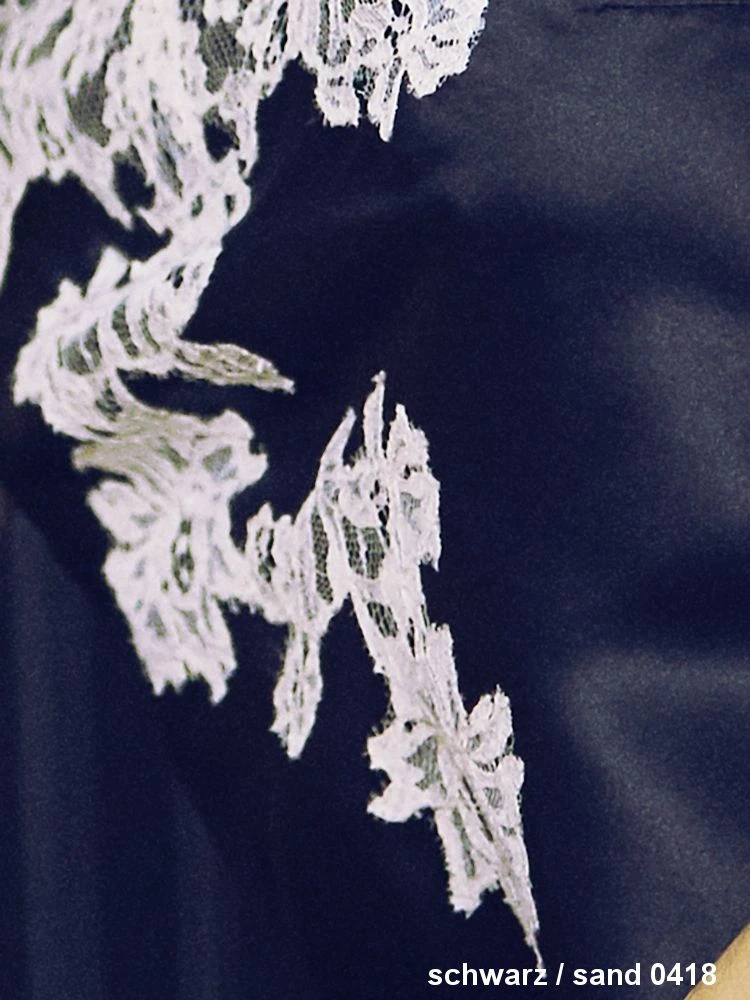 100% Seide Seidentop FLAVIA Mit Caudry Spitze Von Marjolaine 7 100% Seide Seidentop FLAVIA Mit Caudry Spitze Von Marjolaine – Bild 5