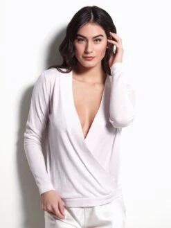Pullover CASHMERE SILK Von Luna Di Seta -Marlies Dekkers Verkaufsgeschäft seide kaschmir pullover rosa l6h2106 luna di seta
