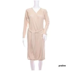 Morgenmantel Kurz Aus 100% Wirkseide PURE Von Gattina -Marlies Dekkers Verkaufsgeschäft seide morgenmantel 387090 praline gattina
