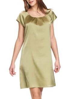 Seide Kurzarm Nachtkleid SEDUZIONE DI SETA Uni Von Gattina -Marlies Dekkers Verkaufsgeschäft seide nachtkleid salbei 381423 gattina 6
