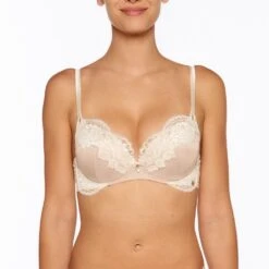 Seide Push-Up BH ADRIANA Von Millesia -Marlies Dekkers Verkaufsgeschäft seide push up bh adriana m1332 goldsand millesia lingerie 2 1