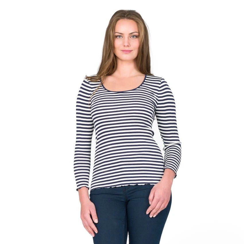 Seide-Baumwolle Langarm-Shirt ARONA Schwarz Oder Blau Von Gattina 5 Seide-Baumwolle Langarm-Shirt ARONA Schwarz Oder Blau Von Gattina – Bild 3