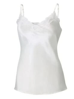 100% Seidentop SATIN + LACE Kurz Von Eva B. Bitzer -Marlies Dekkers Verkaufsgeschäft seide spitze top 29314413 weiss eva b bitzer 2 1 1