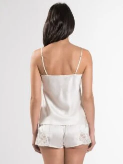 100% Seide Top CRÉPUSCULE SATINÉ Naturweiß Von Aubade -Marlies Dekkers Verkaufsgeschäft seide top shorts crepuscule satinee vi38 vi61 nacre aubade