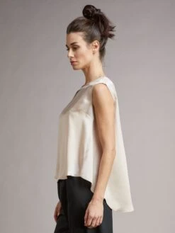 Seidentop BIANCA Von Vivis -Marlies Dekkers Verkaufsgeschäft seide top v00391 bianca puder vivis 1 1