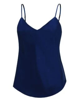 100% Seide Trägertop KLASSIK SATIN Unifarben Von Eva B. Bitzer -Marlies Dekkers Verkaufsgeschäft seide traegertop 27318213 dunkelblau bitzer 1 1
