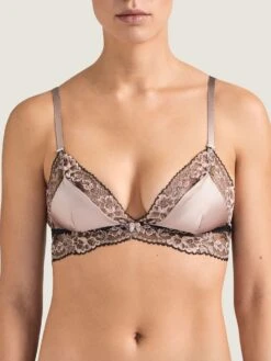 Seide Triangel BH FEMME GLAMOUR Altrosa-schwarz Von Aubade 10 Seide Triangel BH FEMME GLAMOUR Altrosa-schwarz Von Aubade -Marlies Dekkers Verkaufsgeschäft seide triangel bh md10 altrosa 1 femme glamour aubade 2