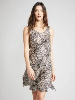 100% Seide Träger-Unterkleid KLASSIK SATIN Von Eva B. Bitzer -Marlies Dekkers Verkaufsgeschäft seide unterkleid 27318378 leopard print eva bitzer 1 1 1