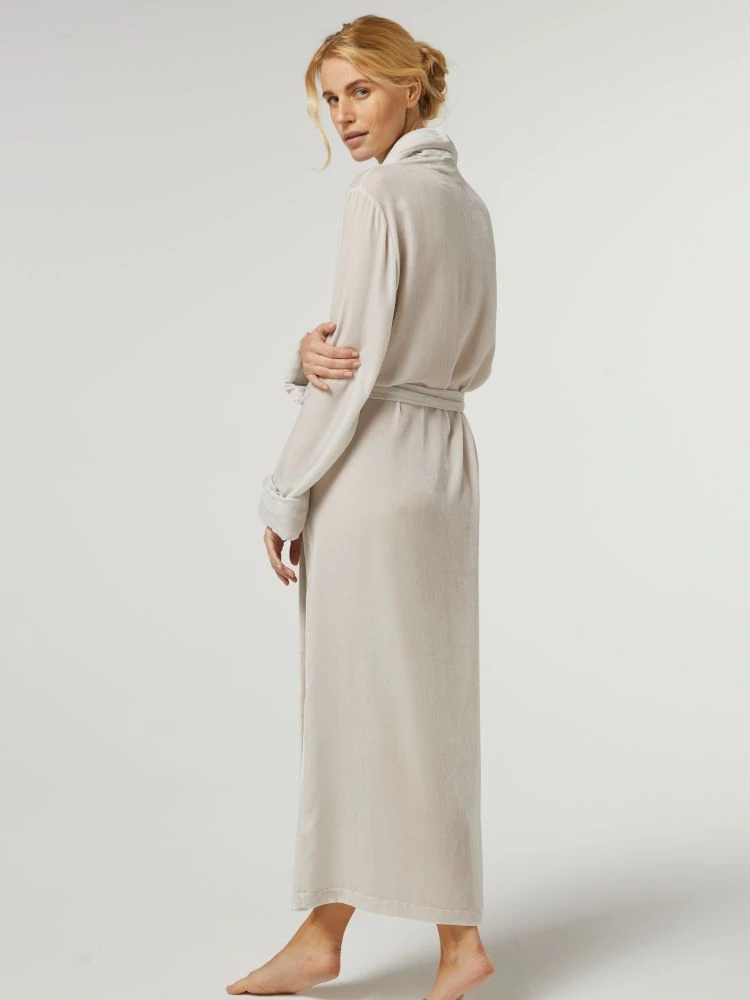 Seide-Viscose Samt Morgenmantel Lang DANIELA Elegant Von Vivis 10 Seide-Viscose Samt Morgenmantel Lang DANIELA Elegant Von Vivis – Bild 8