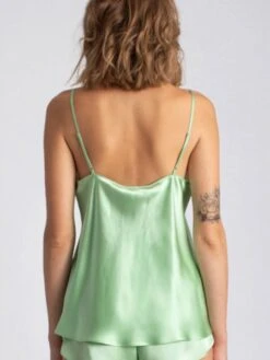 Seidentop CARLA 100% Seide Uni Von Vivis -Marlies Dekkers Verkaufsgeschäft seidentop carla mint v00001 sage vivis 1 2