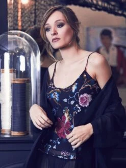 Seidentop 100% Seide FIDJI MOUSSELIN Von Marjolaine -Marlies Dekkers Verkaufsgeschäft seidentop mousselin 2fid4001 blumendruck marjolaine