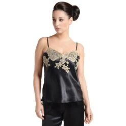 100% Seide Seidentop RARE Exquisit Von Marjolaine -Marlies Dekkers Verkaufsgeschäft seidentop rare schwarz beige marjolaine 2 1