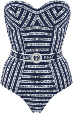 Badeanzug SEXY BADASS Blau-weiss Von Marlies Dekkers 11 Badeanzug SEXY BADASS Blau-weiss Von Marlies Dekkers -Marlies Dekkers Verkaufsgeschäft sexy badass badeanzug blau weiss 35024 b 2 marlies dekkers 3