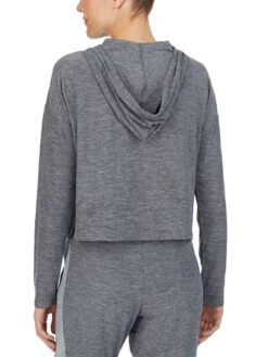 Kurz-Hoodie THE WARM UP Von DKNY Sleepwear -Marlies Dekkers Verkaufsgeschäft shirt 07 yi2022401 036 dark grey 0125 dkny 1