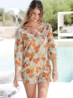 Baumwolle-Seide Tunika LAGOON Von Fürstenberg 8 Baumwolle-Seide Tunika LAGOON Von Fürstenberg -Marlies Dekkers Verkaufsgeschäft shirt lagoon 41314877 fuerstenberg