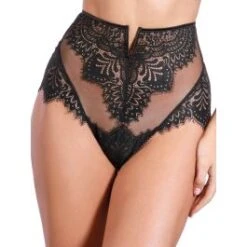High Waist Brazilian Slip BLACK SWAN Von Prelude Milano
