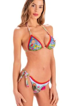 Triangel-Bikini JUNGLE ATTITUDE Blau Von Pin-Up Stars -Marlies Dekkers Verkaufsgeschäft slip bikini pb010f blau jungle pin up stars 2